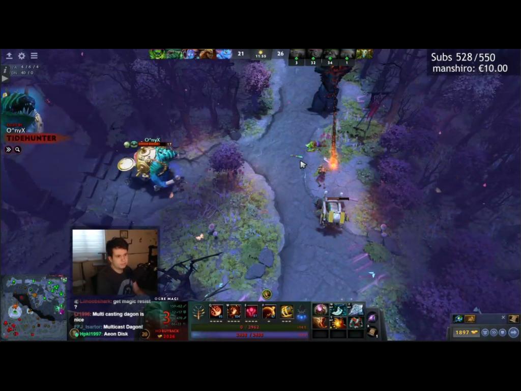 dota 2 but radiant has a 2% chance to kill on attack and dire has a 2% chance to kill when attacked