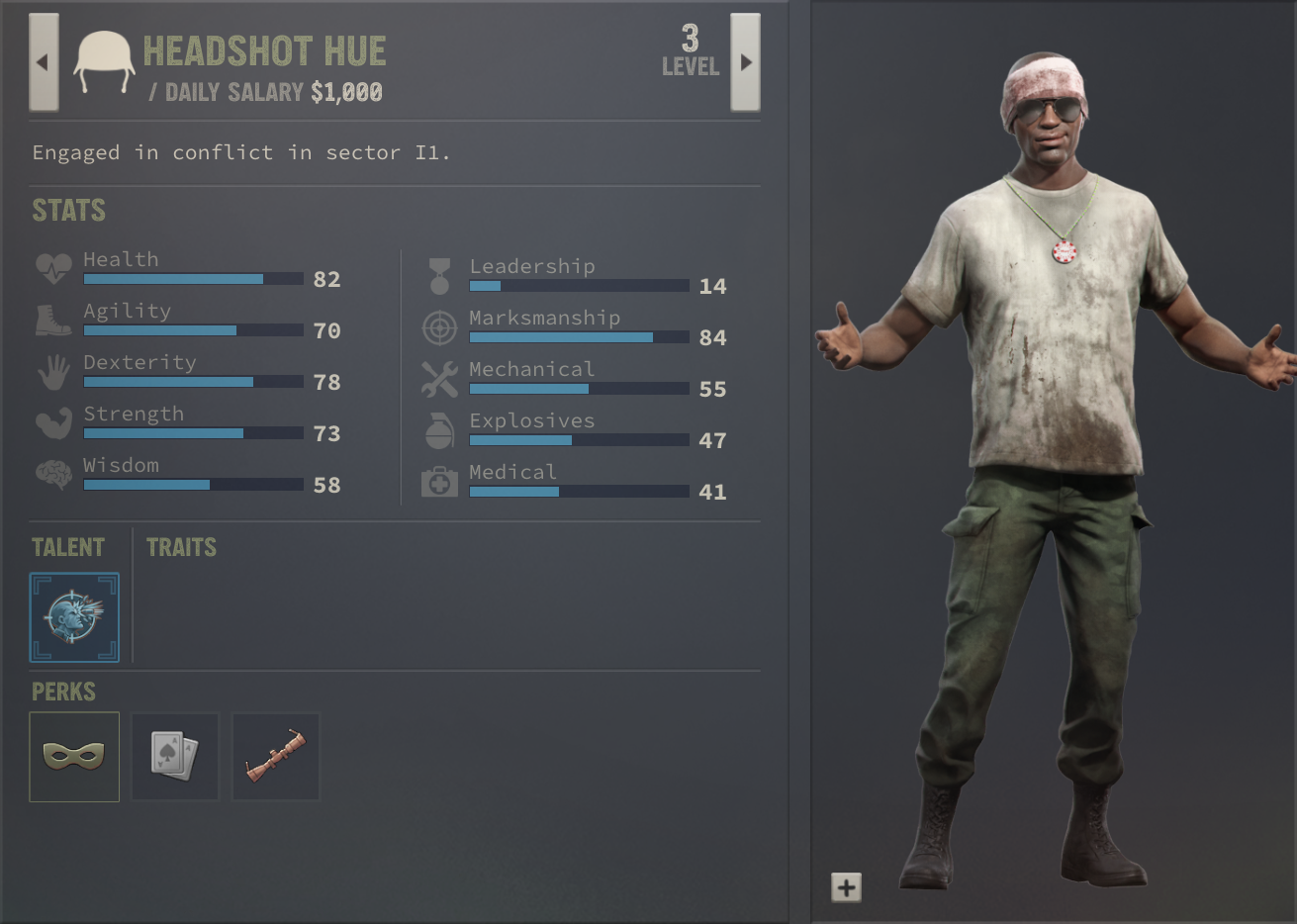 Headshot Hue Merc - Grim Edition