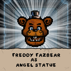 Freddy Fazbear as Angel statue preview
