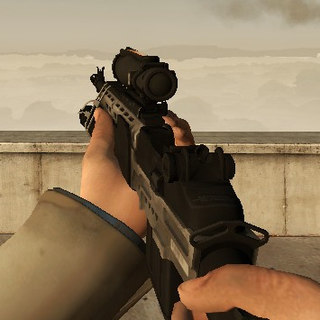 "L4D2 Styled" ACOG M14 EBR on L4D1 Animations
