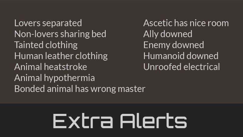 Extra Alerts - 简体中文汉化 mod preview for RimWorld