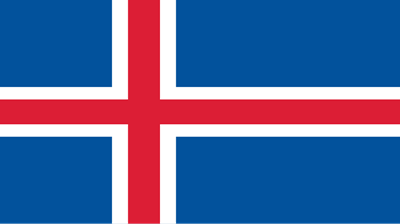 The flag of Iceland