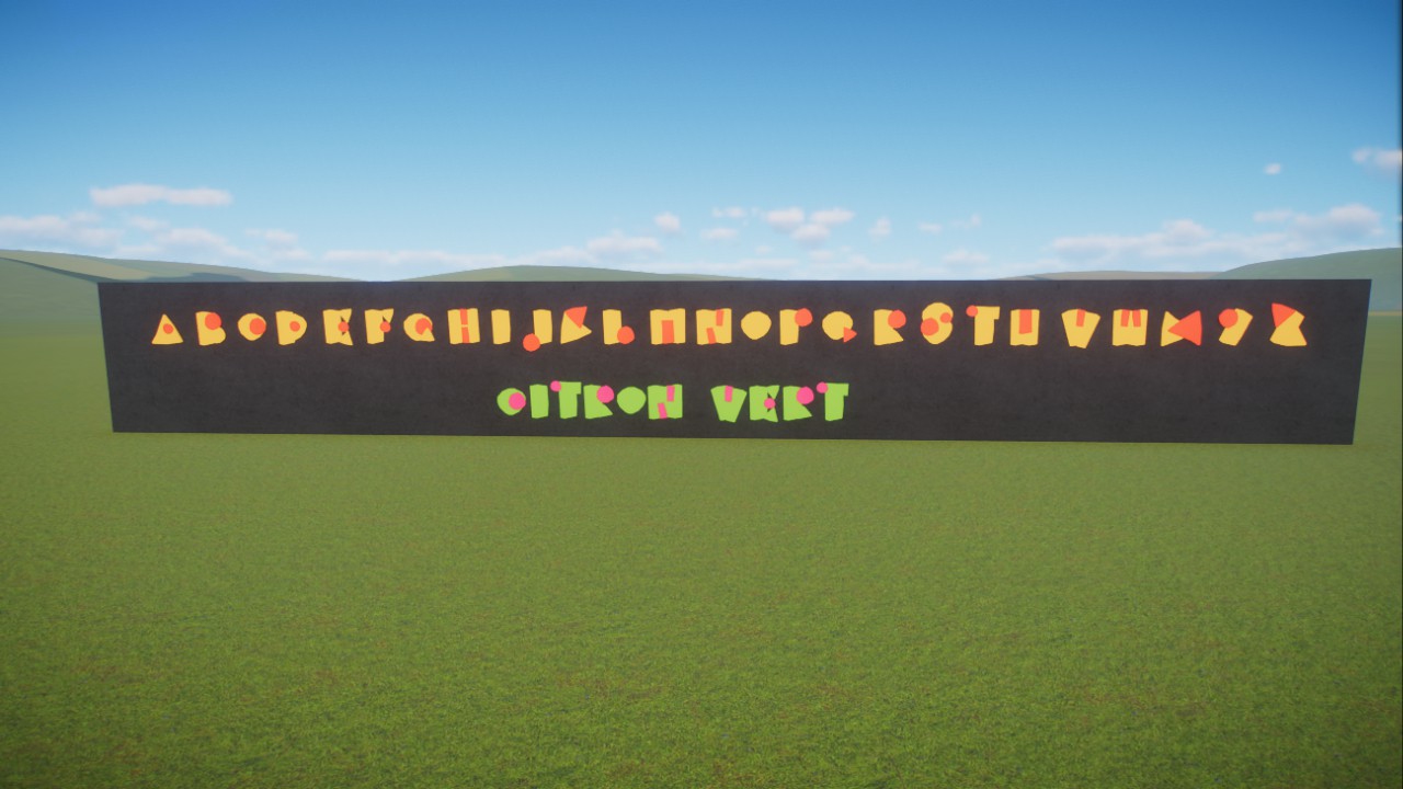 Abstract font