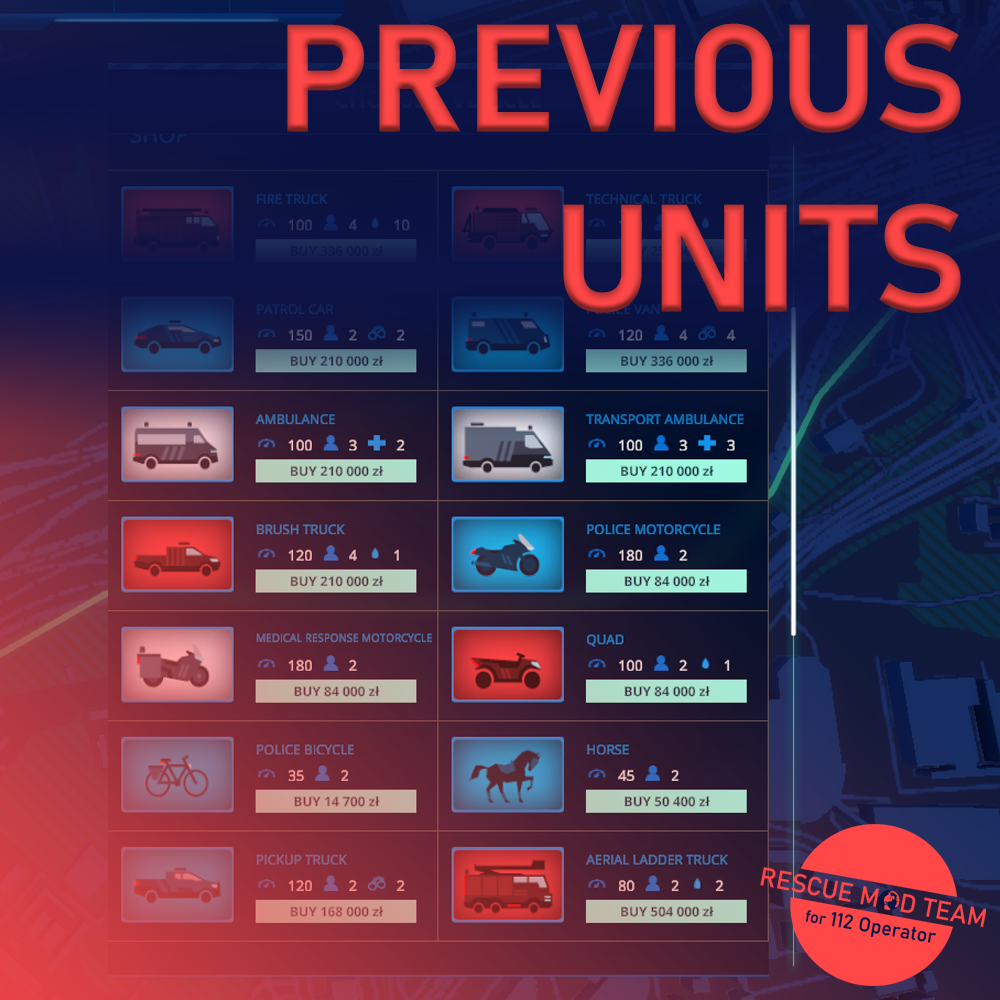 PREVIOUS UNITS