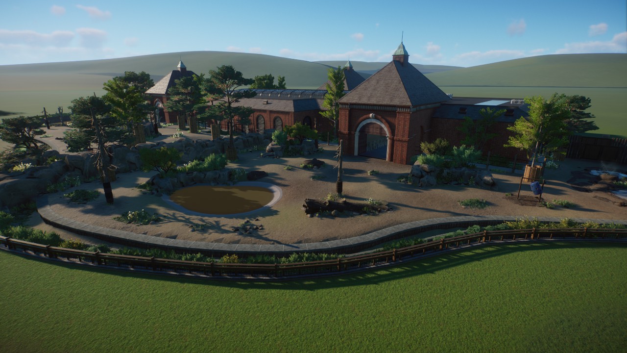 Rhino And Elephant House in a Classic City Zoo style by Cesar Creates