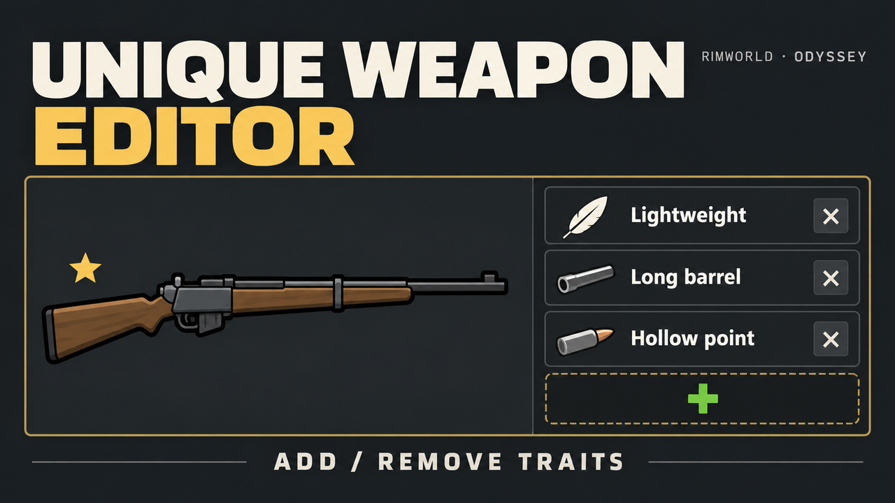 Unique weapon editor