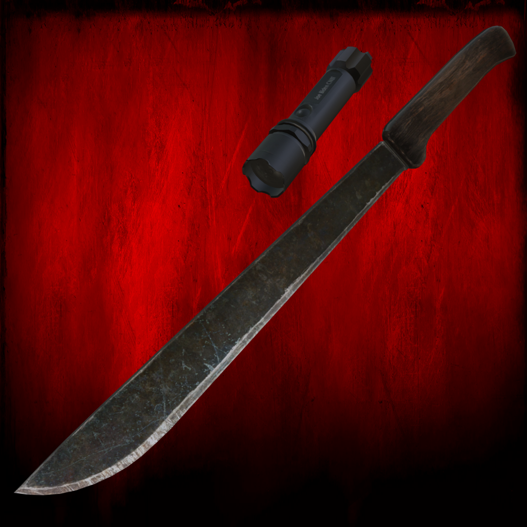 TWD Machete & CoF Flashlight
