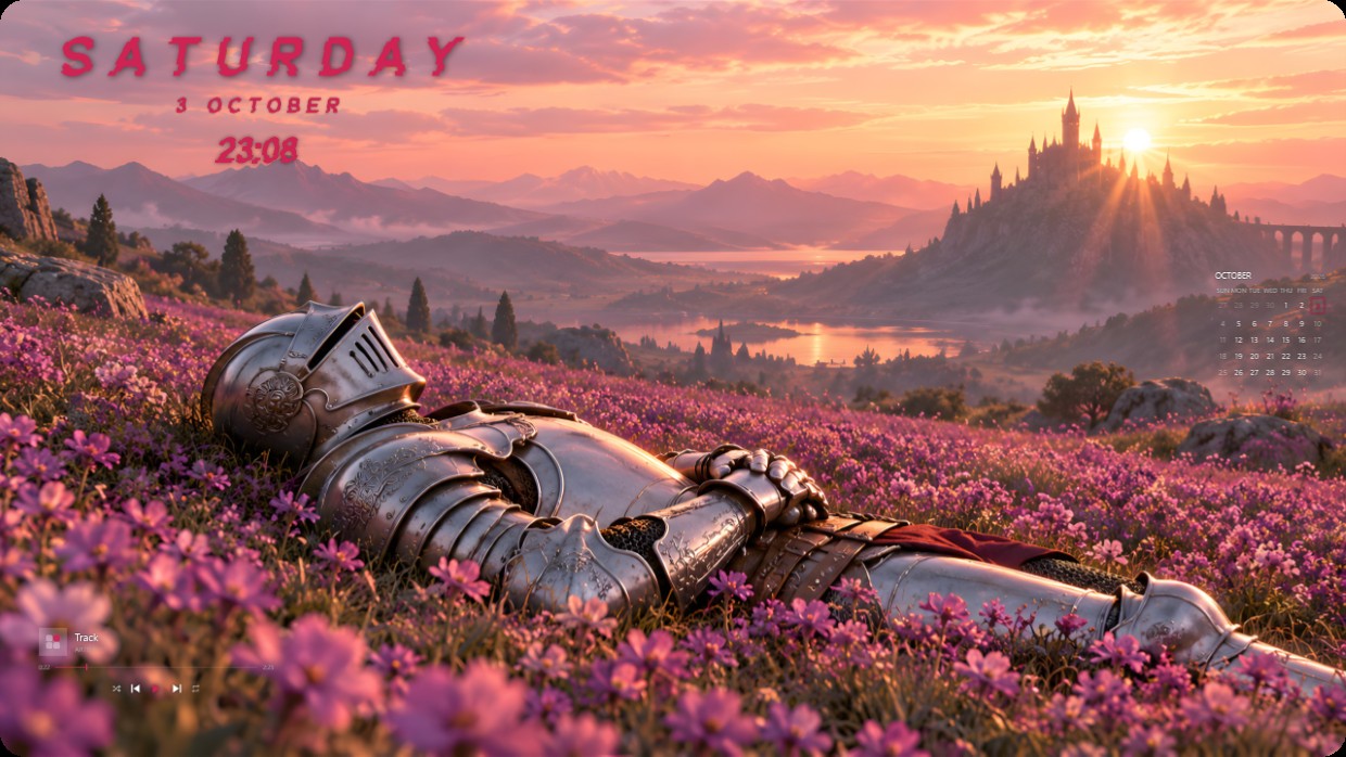 A Knight Resting Outdoors