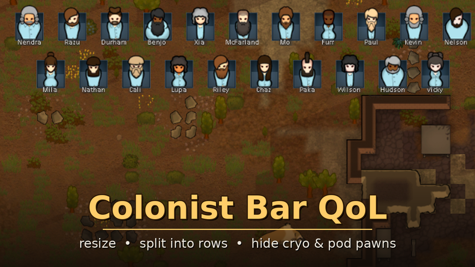 Colonist Bar QoL