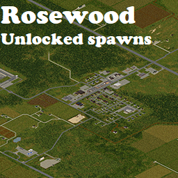Rosewood unlocked vanilla spawns. – Project Zomboid Mod