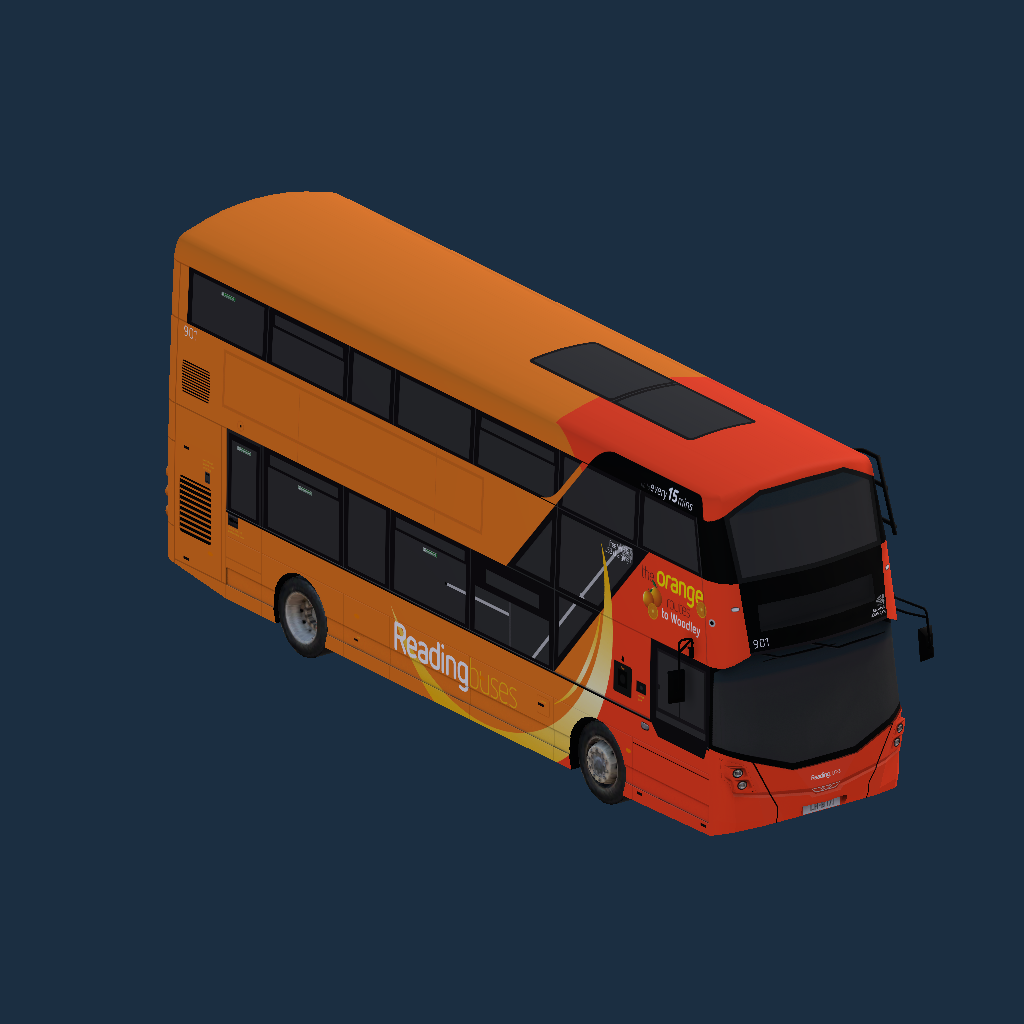Reading Buses Orange Routes Wright StreetDeck