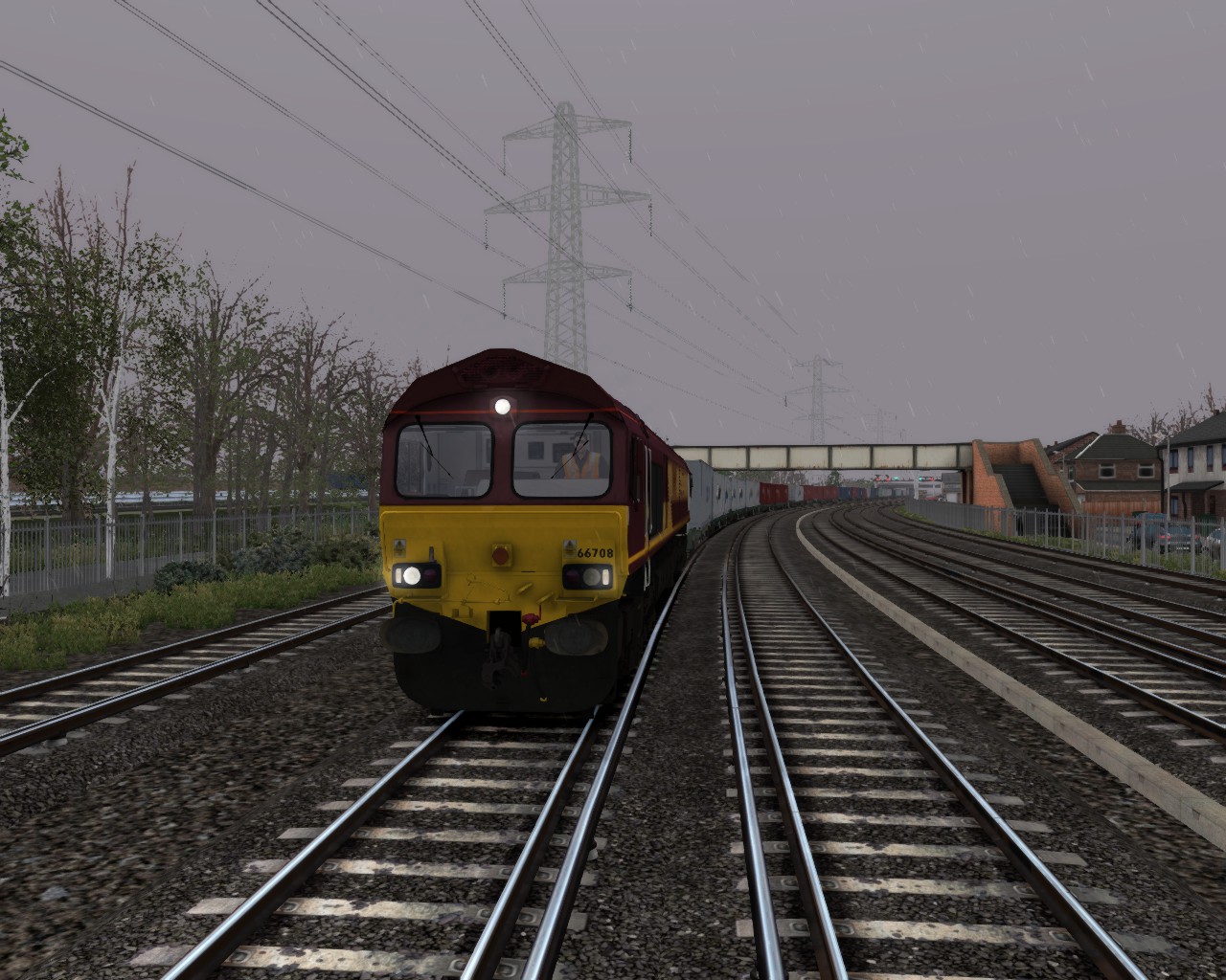 4M46 (SWR) Departing from Southampton Western Docks (not r)