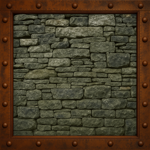 BRICK WALL/METAL FRAME