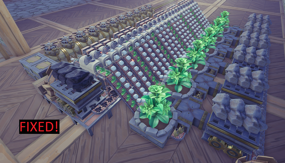 Full Belt of Fertilizer -- Self Feeding