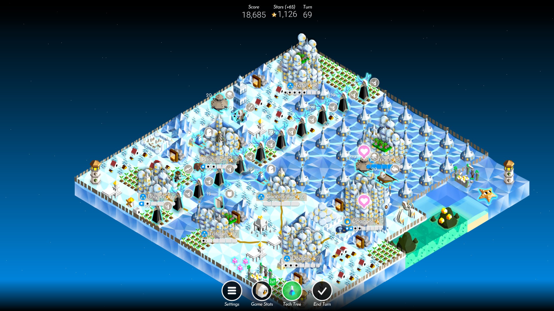 Игровой процесс The Battle of Polytopia