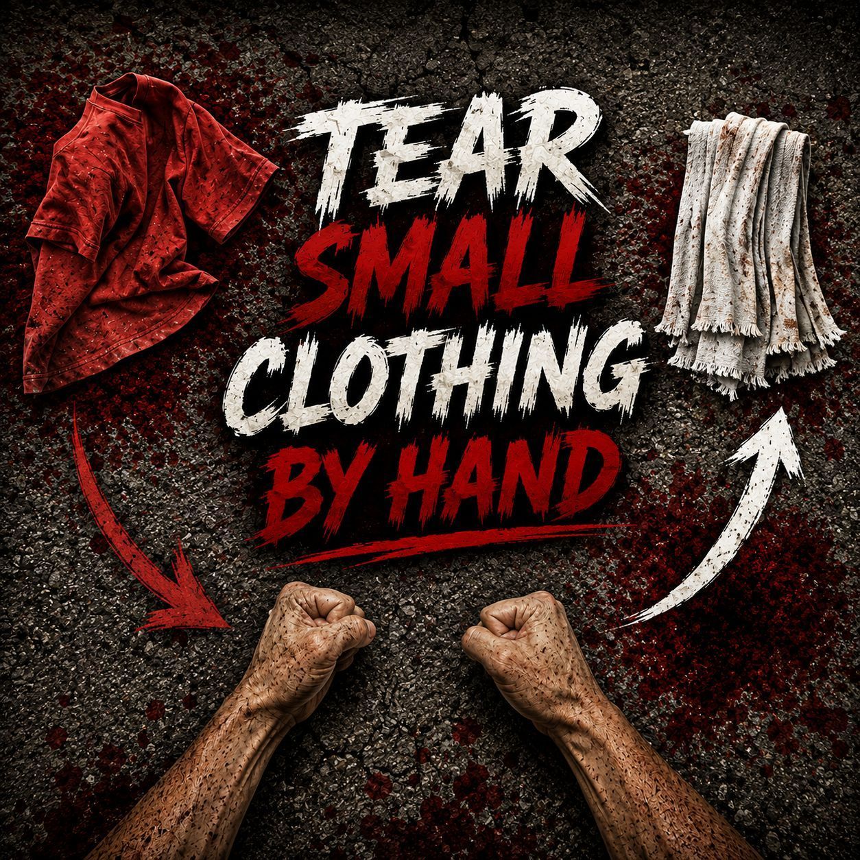 TearSmallClothingByHand