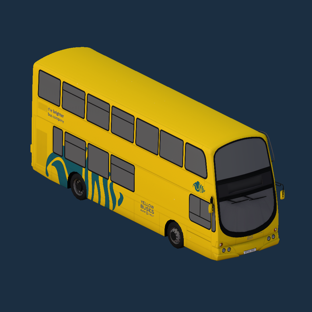 B7TL Wright Gemini - Yellow Buses Seashell