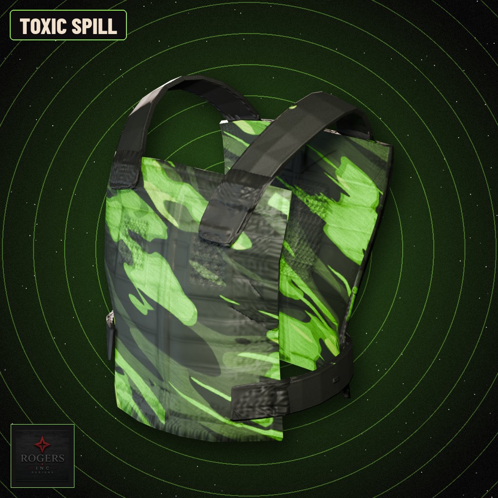 Toxic Spill Metal Chest Plate