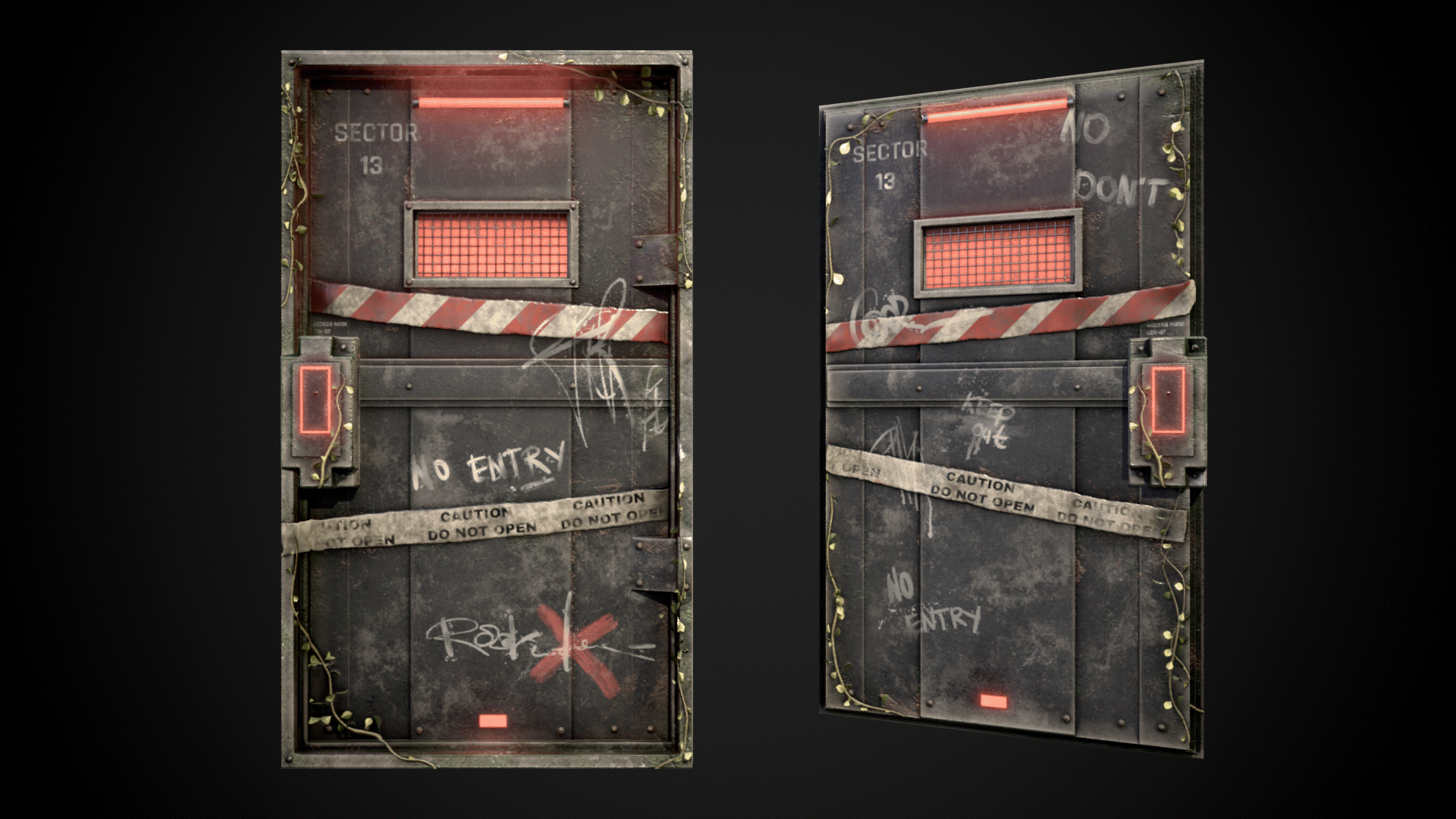 Red Sector Armored Door screenshot 1