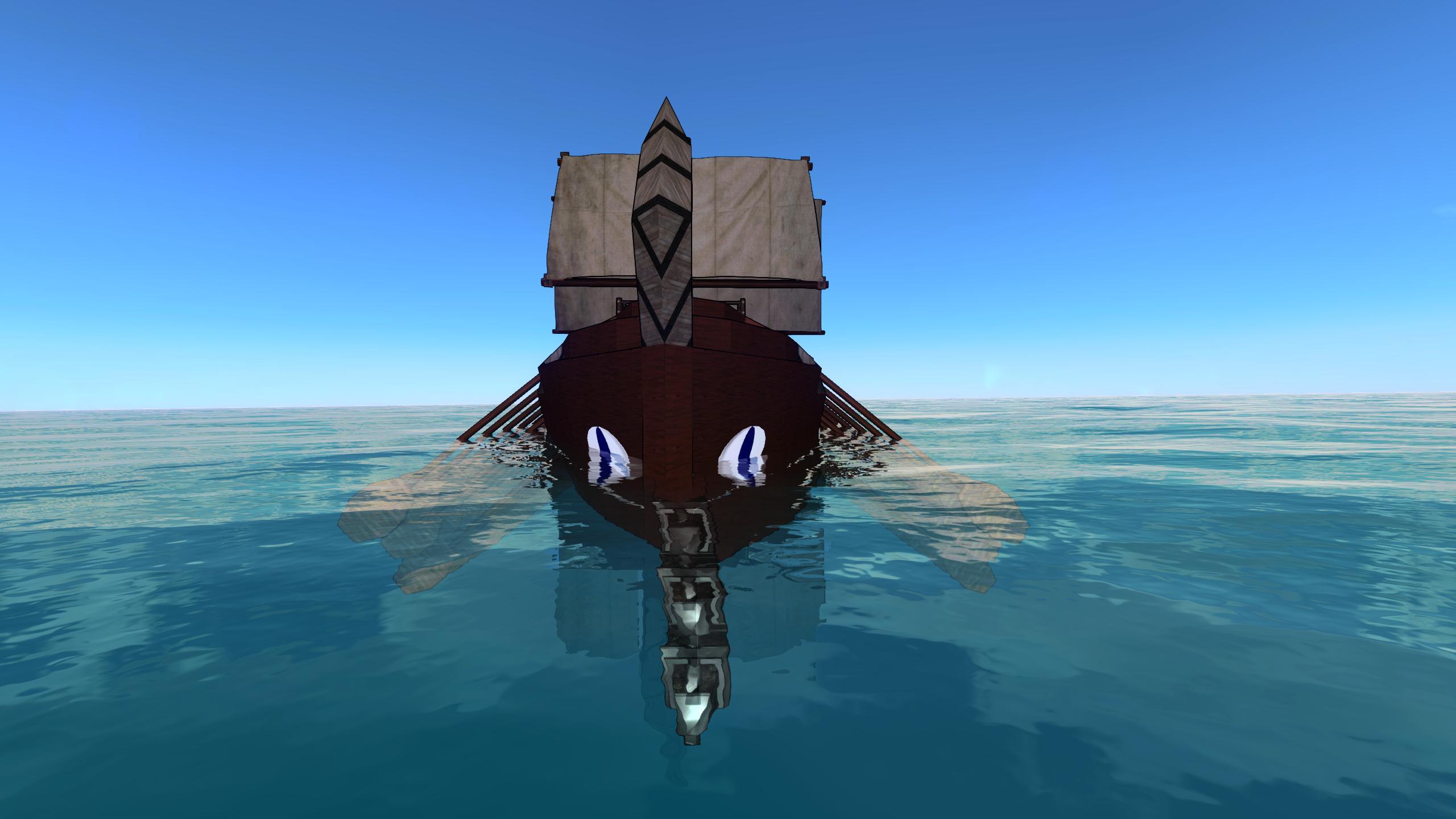 Trireme warship