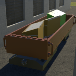 Brickrigs Train Car (with dumpsters)