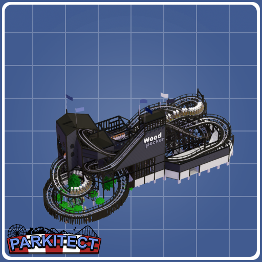 Woodpecker (compact coaster)
