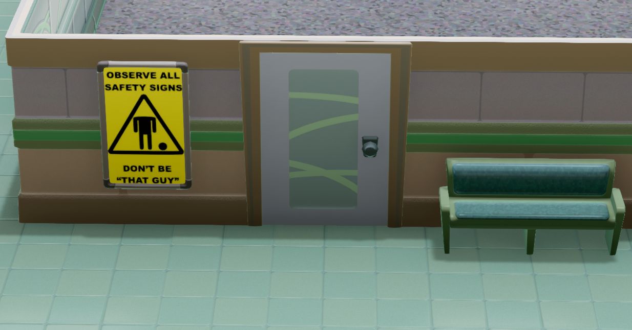 OBSERVE ALL SAFETY SIGNS