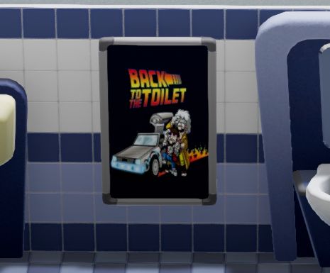 Back To The Toilet Poster