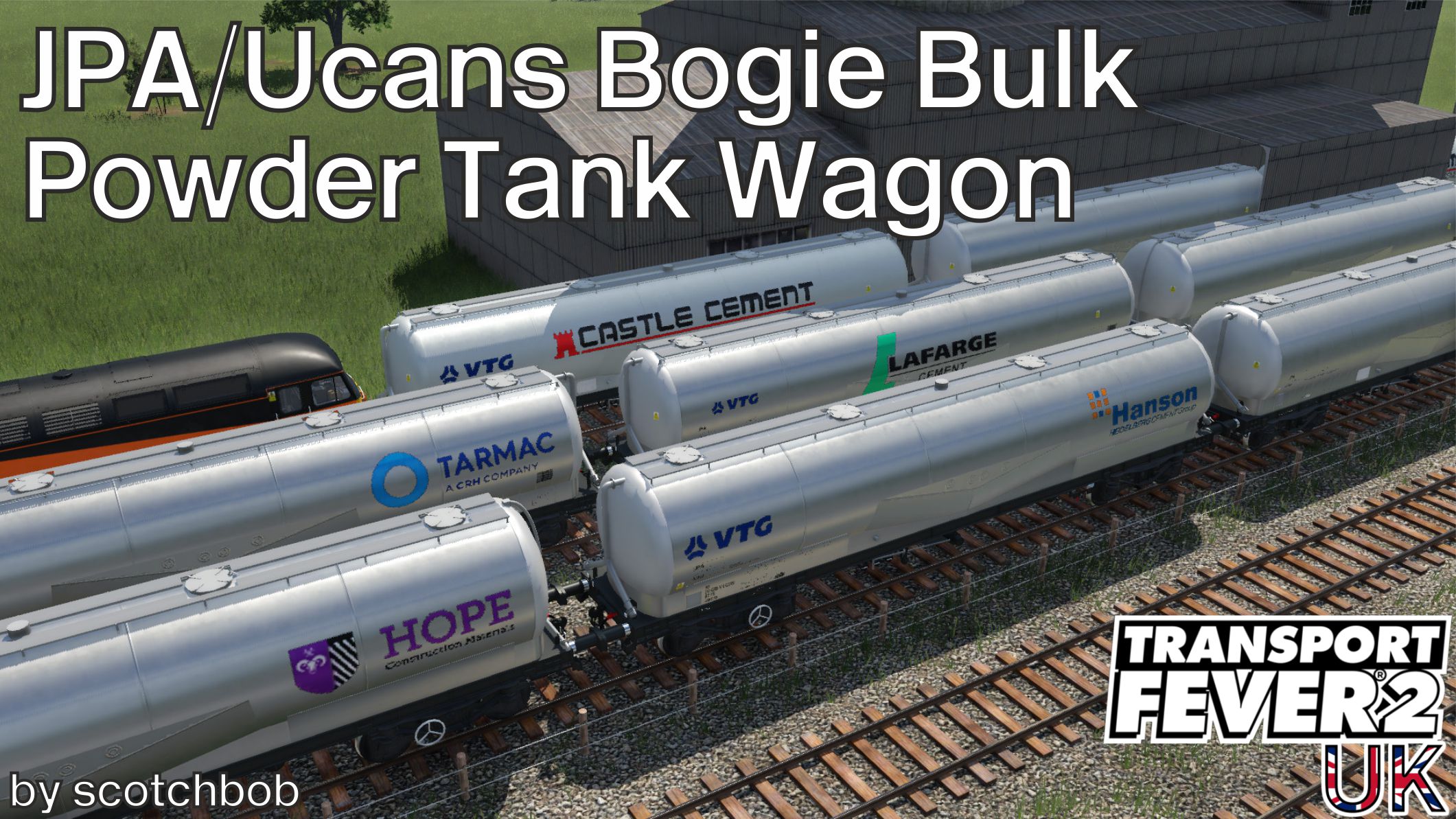 JPA/Ucans Bogie Bulk Powder Tank Wagon