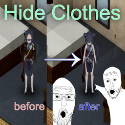 Hide Clothing Slot – Project Zomboid Mod