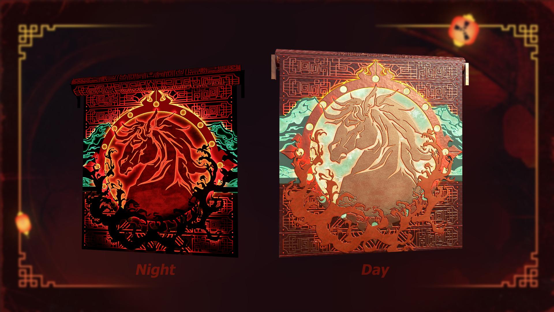 Year of the Horse Garage Door