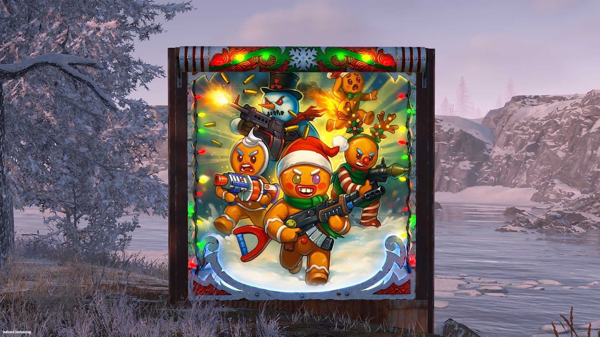 Gingerbread Raid Garage Door thumbnail 3