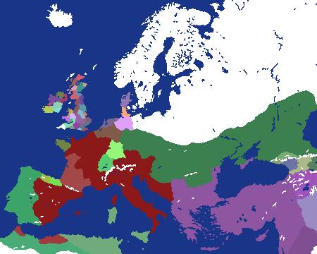 Roman World 450 ad