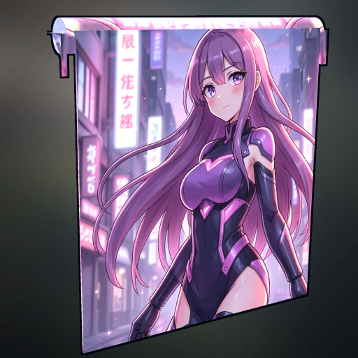 Neon Elite Gate Anime Girl
