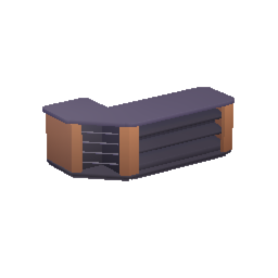 Retail Counter Curved