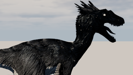 midnight feather raptor