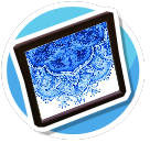 Small Blue and White painting