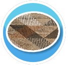 Modern circle rug