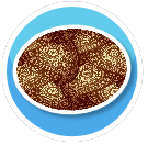 Brown Paisley circle rug 2