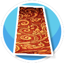 Floral long rug
