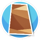 Brown and Tan Triangles long rug