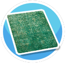 Teal fancy rug