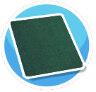 Green rug