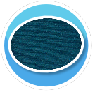 Teal circle rug