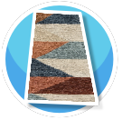 Contemporary long rug