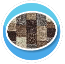 Earth Tone circle rug