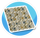 Green and Blue rug