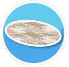 Tan Diamonds ovel rug