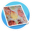 Colorful Leaf rug
