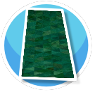 Green Triangles Long rug